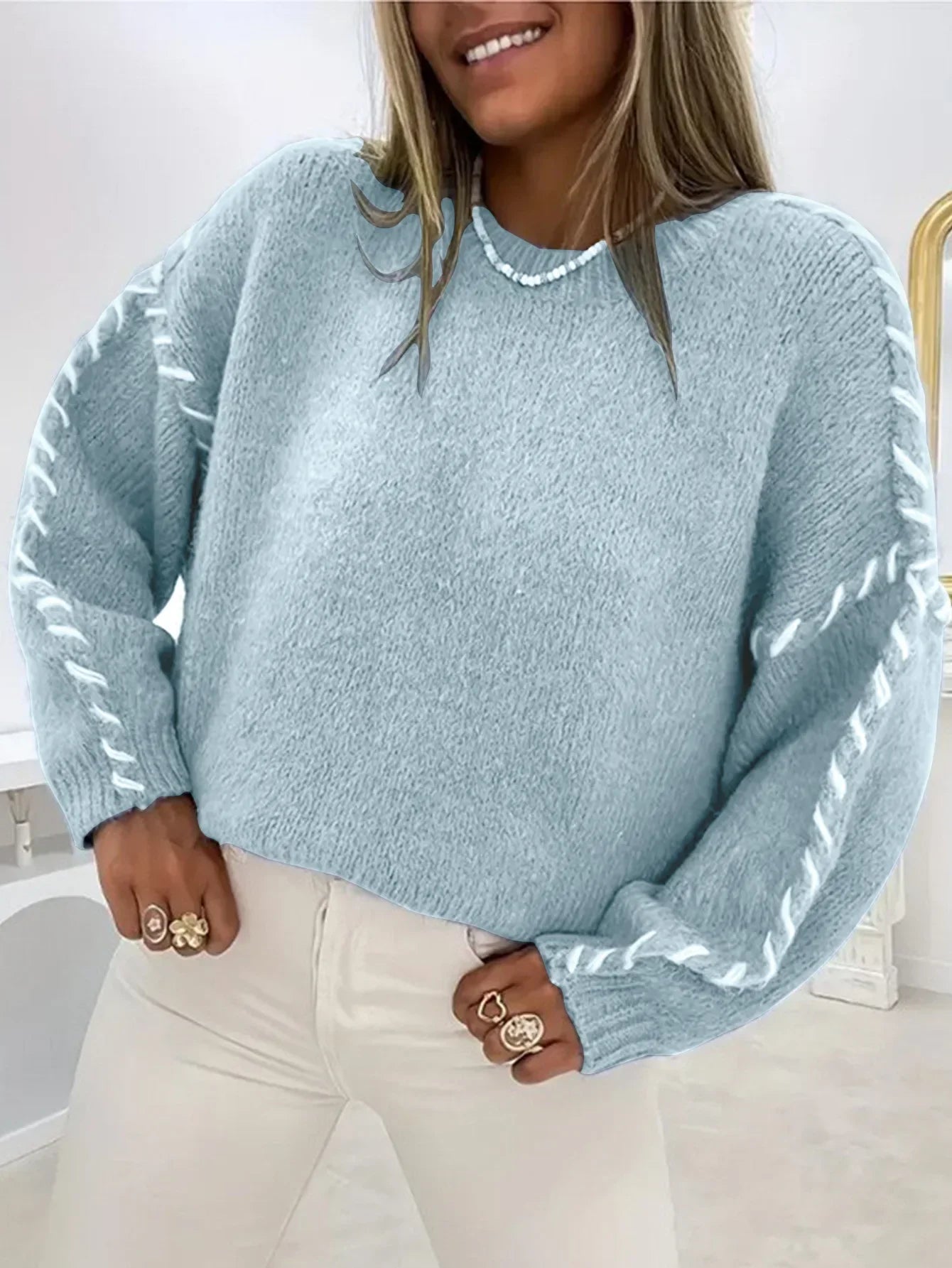 Cozy Cascade Sweater – Wrapped in Softness & Style